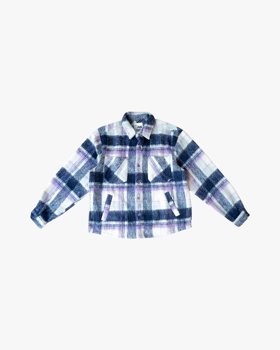 EPTM Side Slit Flannel Purple