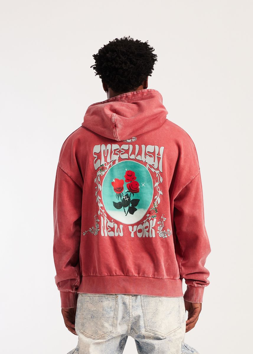 Embellish Rose Hoodie