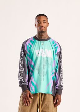 Diet Starts Monday MX Flame Jersey Teal/Purple