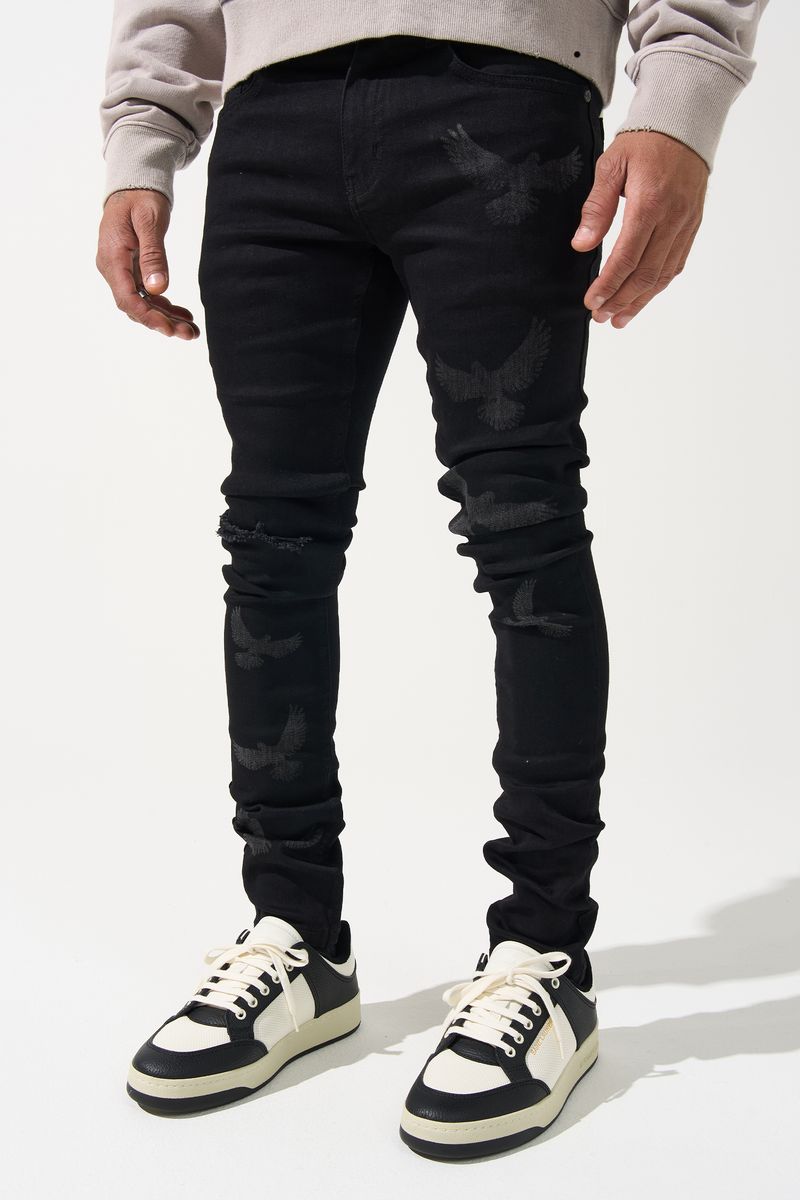 SERENEDE Peace Black Jeans