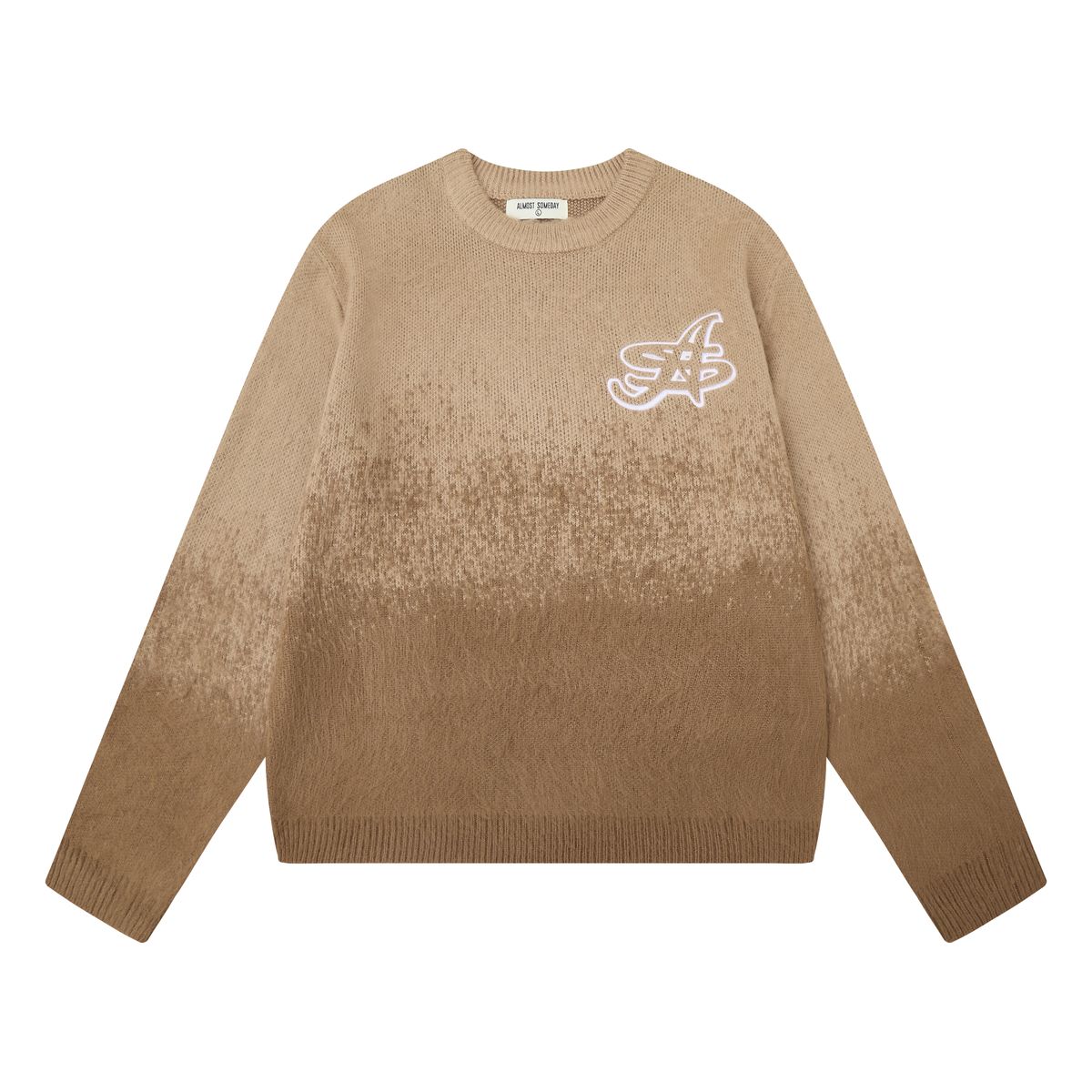 Almost Someday Mohair Gradient Crewneck
