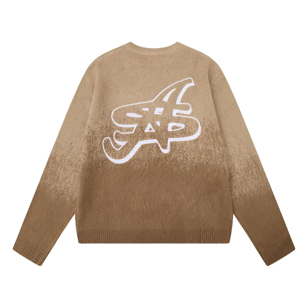 Almost Someday Mohair Gradient Crewneck