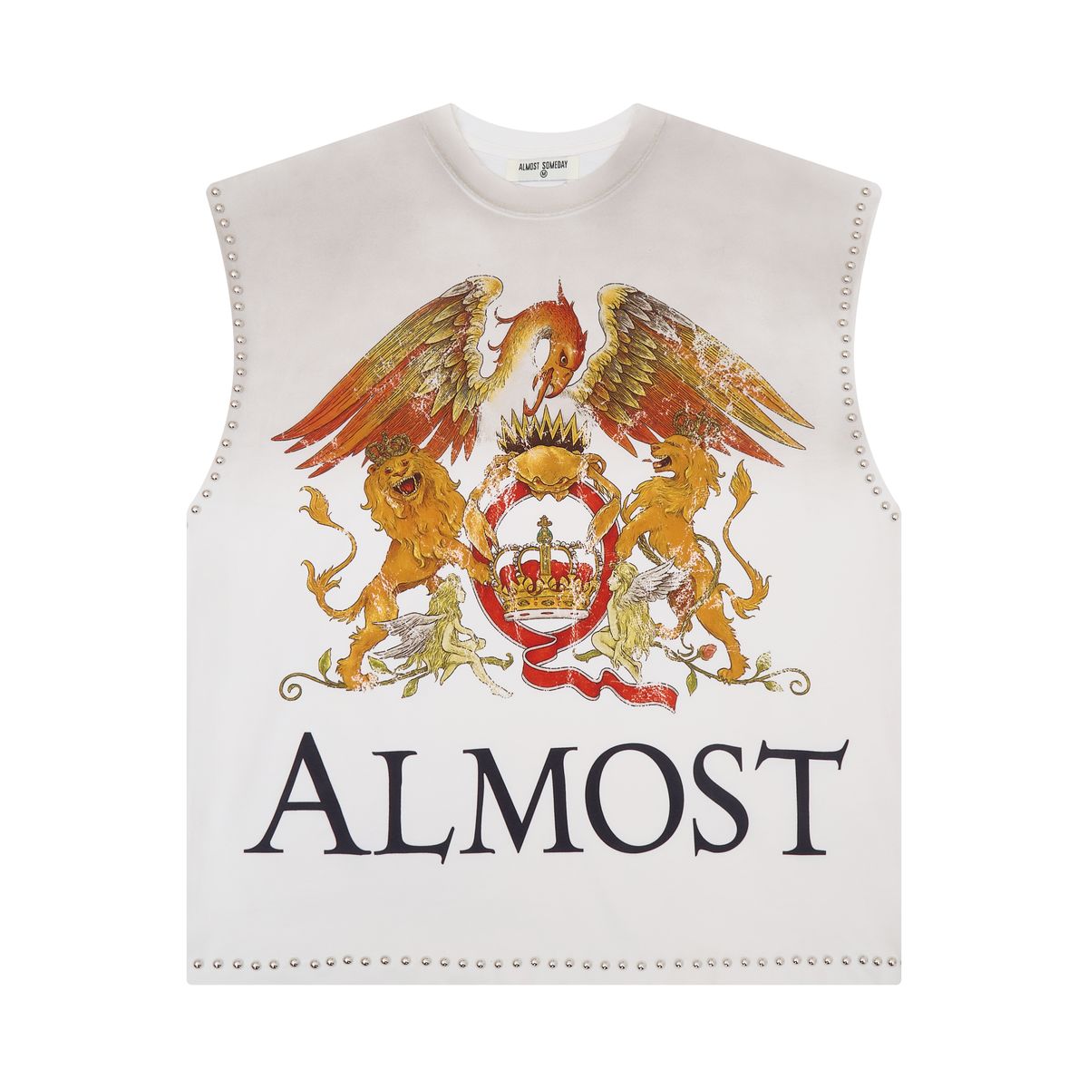ALMOST SOMEDAY Crowned Cut Off Tee