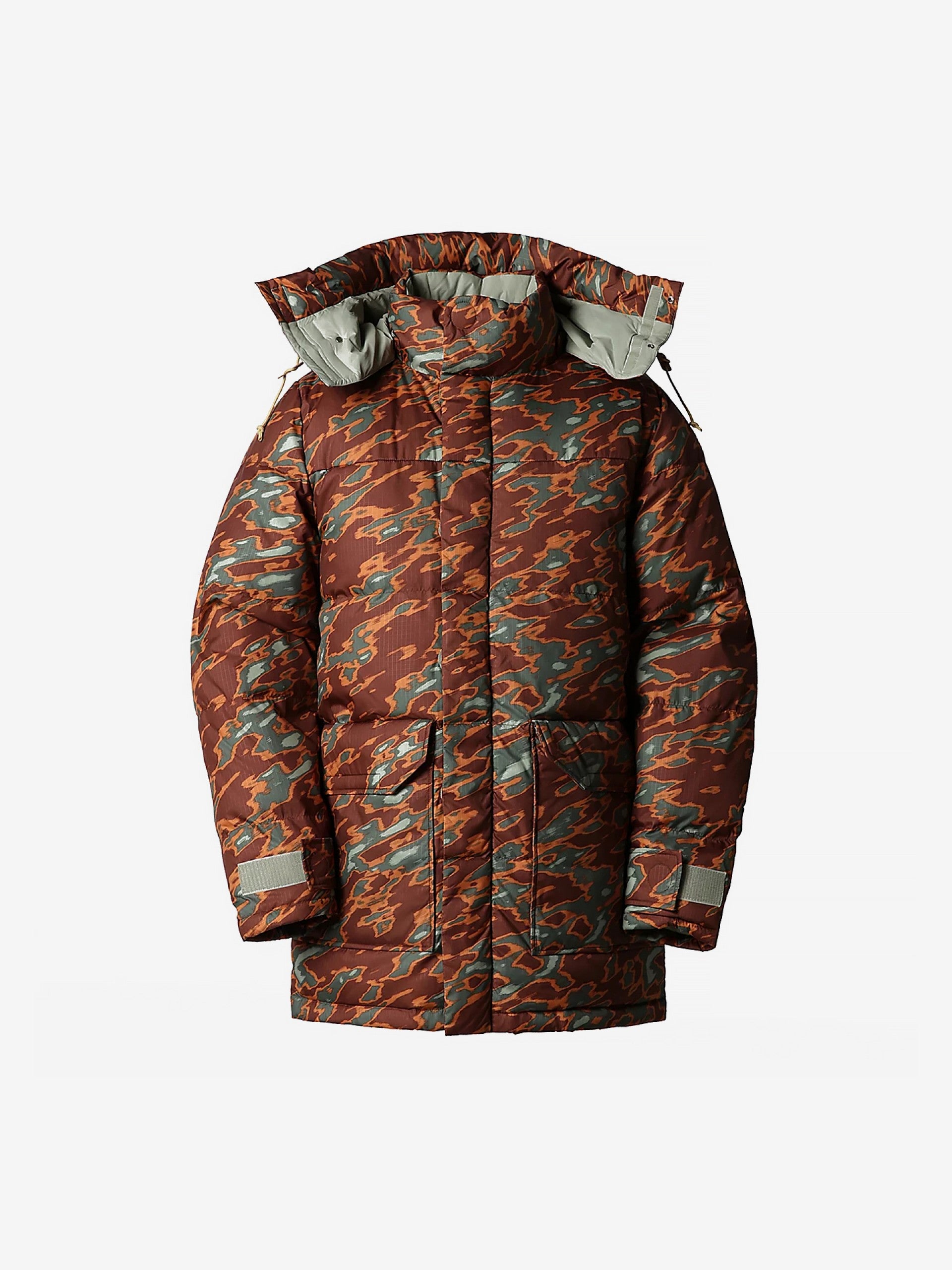 NORTHFACE 77 Brooks Range Parka Jacket Glacier Print Camo