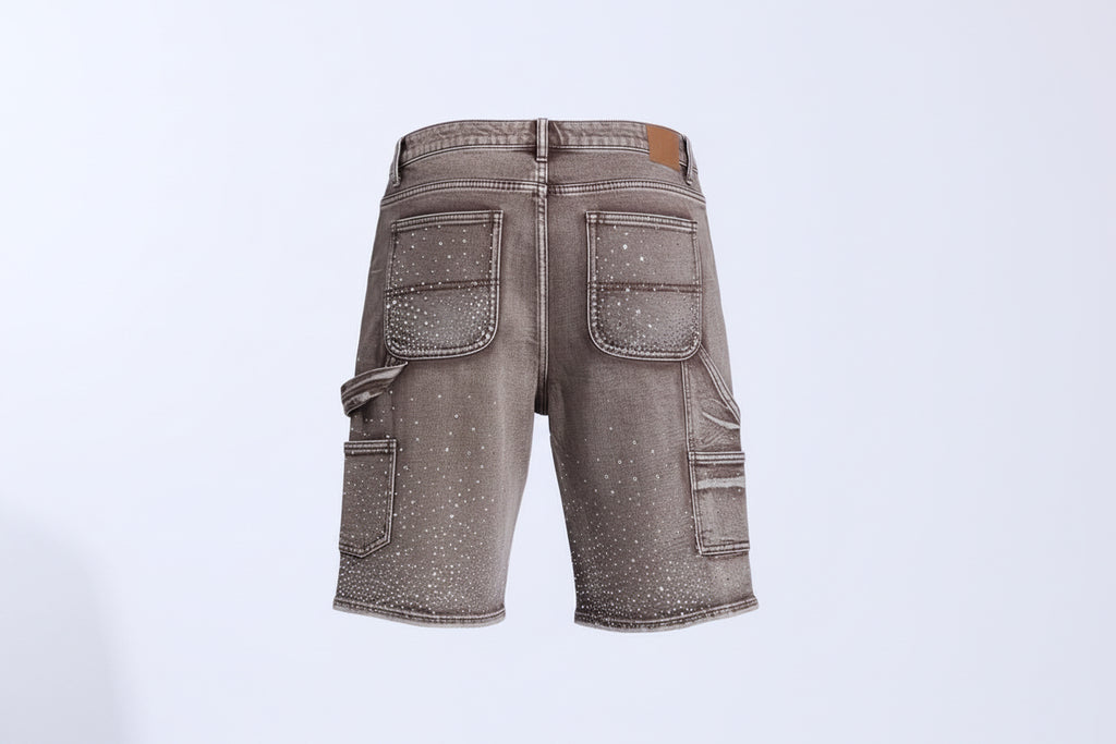 CRYSP Crystal Short Brown Washed