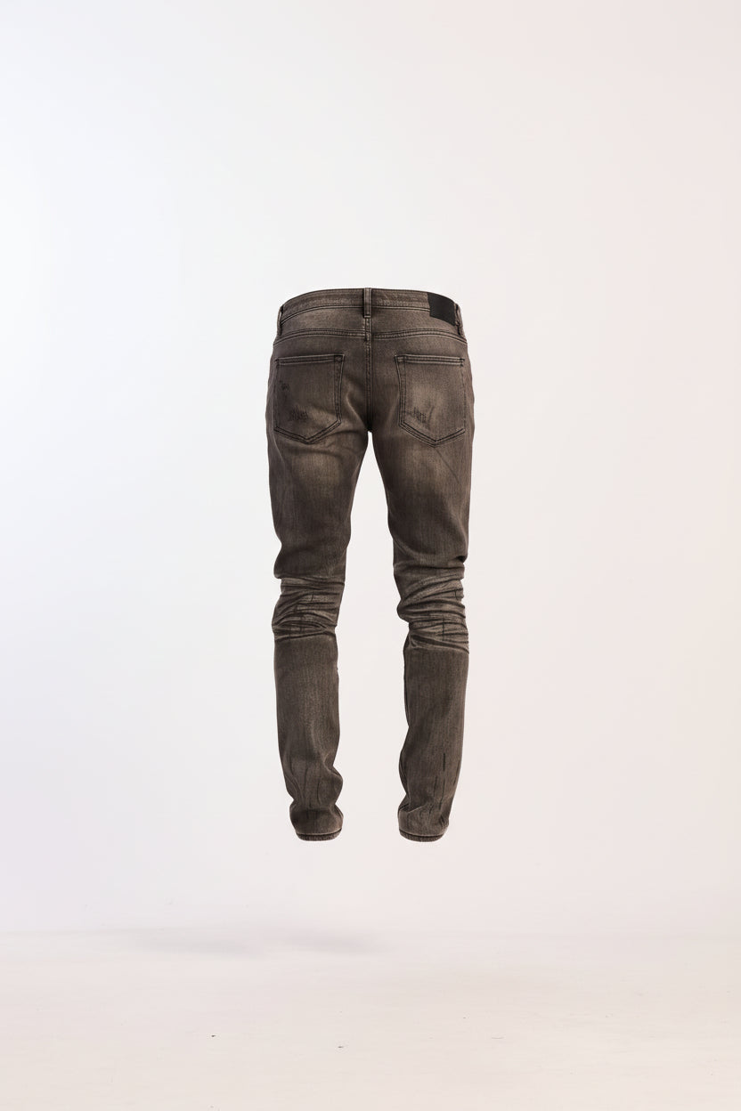 EMBELLISH David Skinny Grey Washed