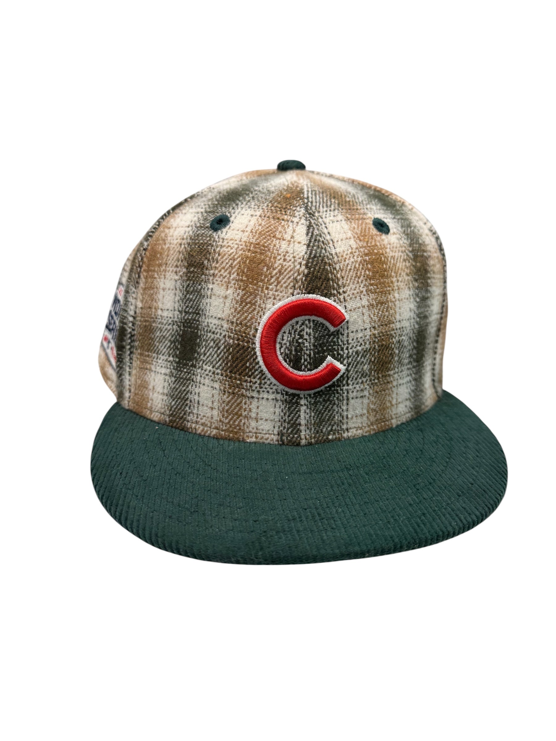 NEW ERA 5950 Chicubco Plaid Wht Tan Grn