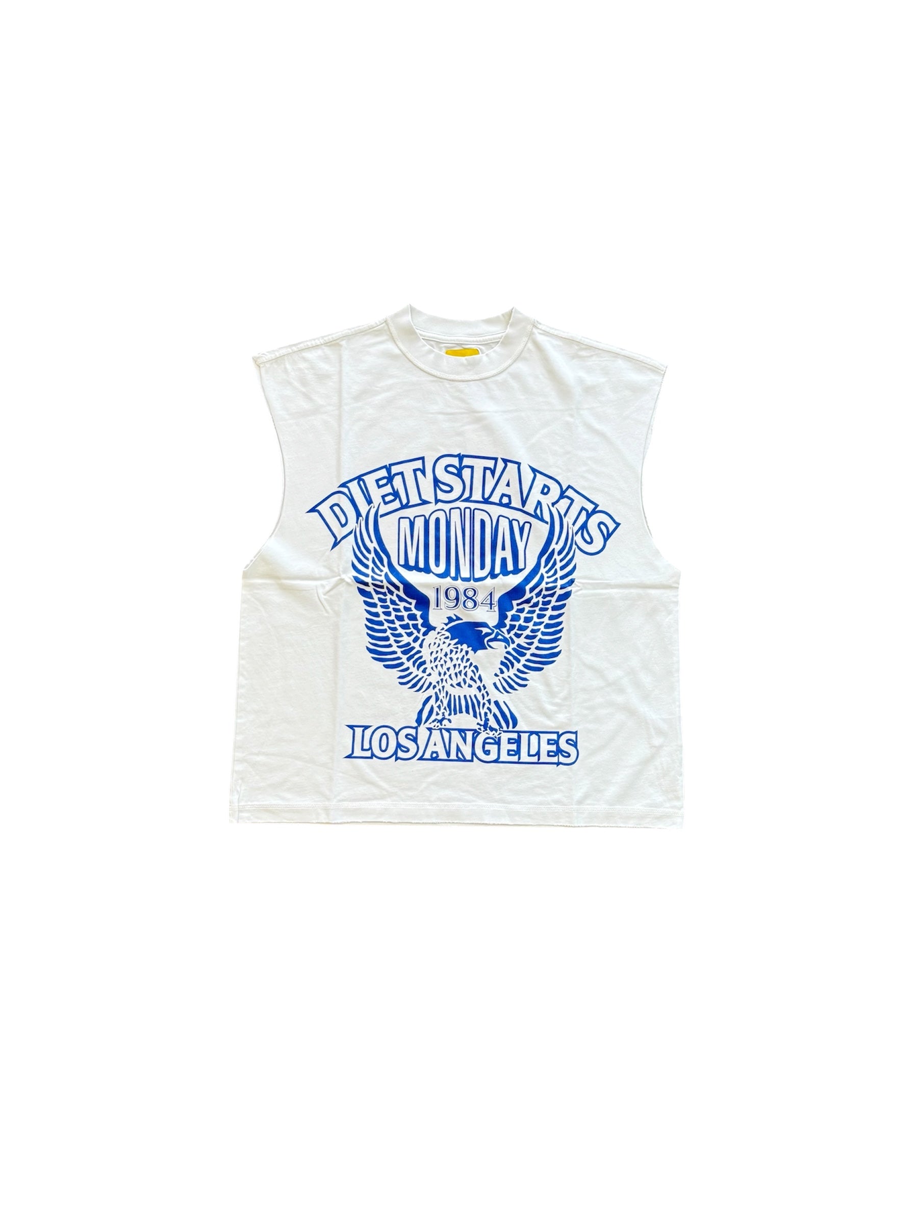 DIET STARTS MONDAY Eagle84 Cut Off Antique White/Navy