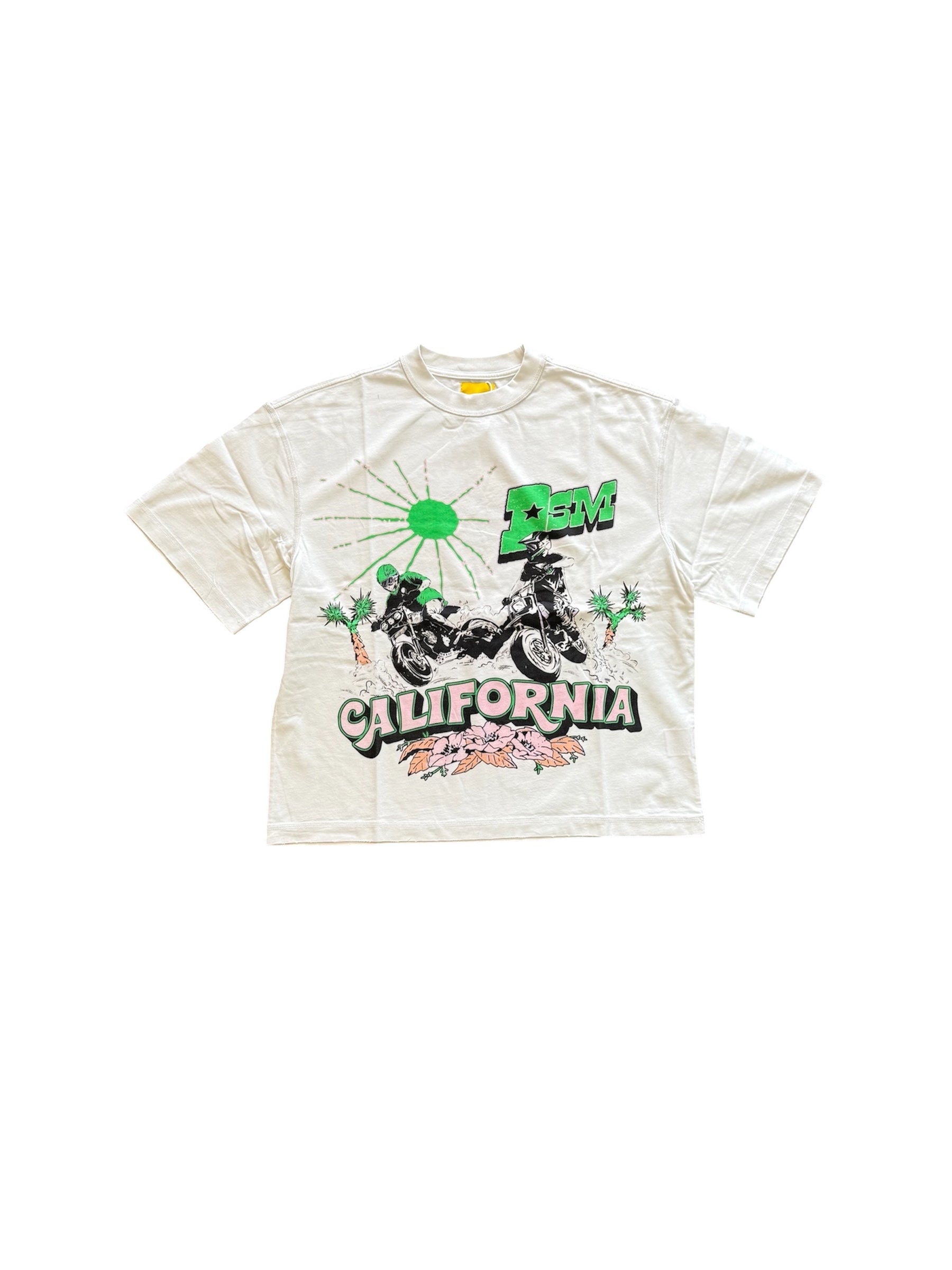 DIET STARTS MONDAY California Racing Tee Antique White