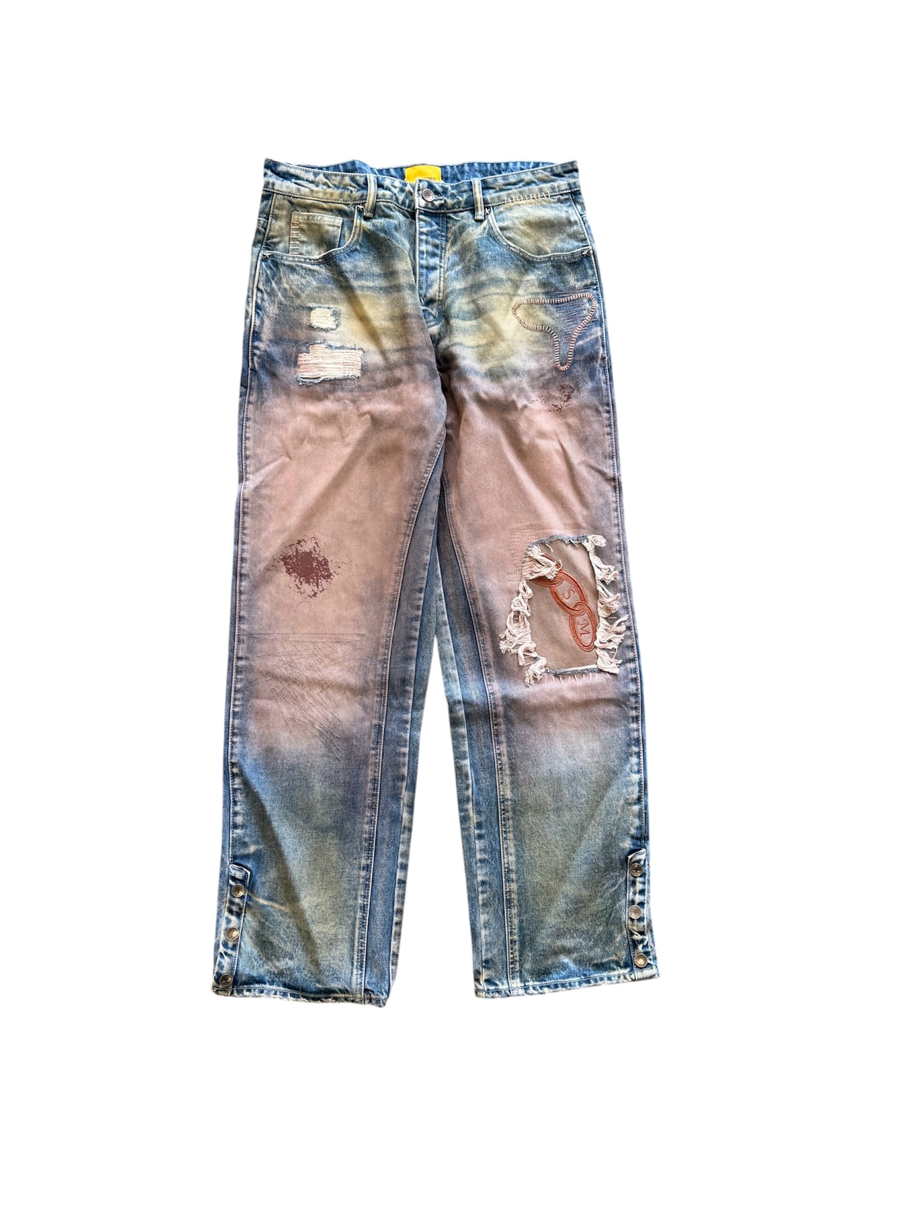 DIET STARTS MONDAY Repair Denim Blush Indigo