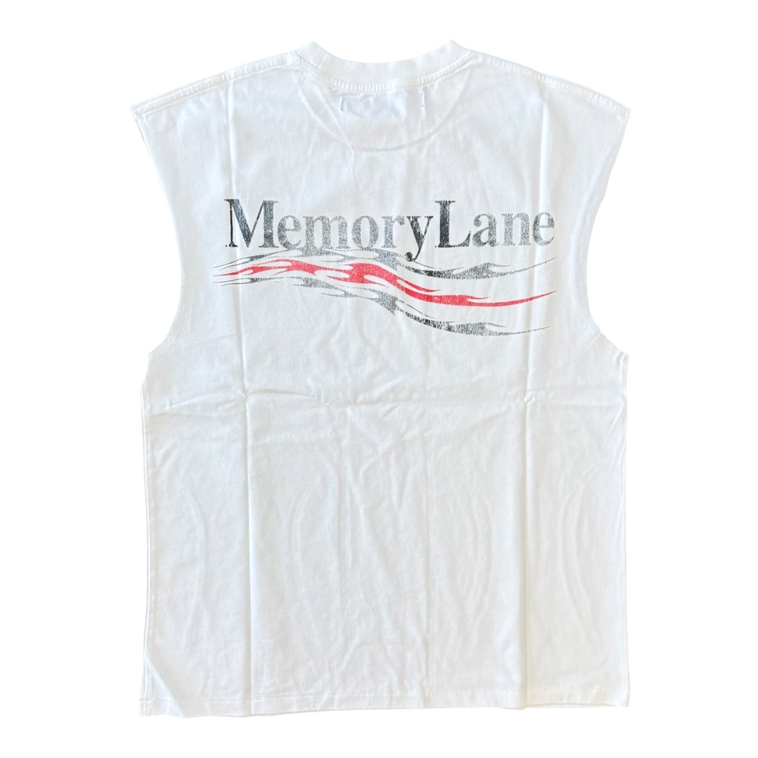 MEMORY LANE Blazing Trails Campaign Sleeveless Tee White