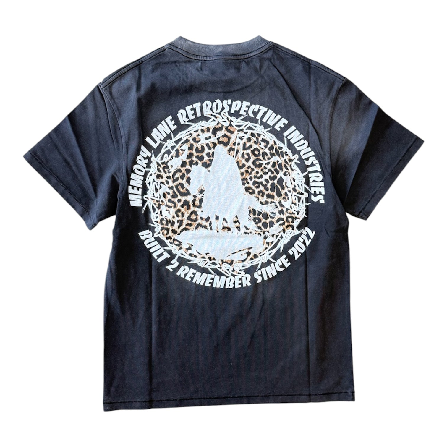 MEMORY LANE Retro Star Tee Vintage Grey