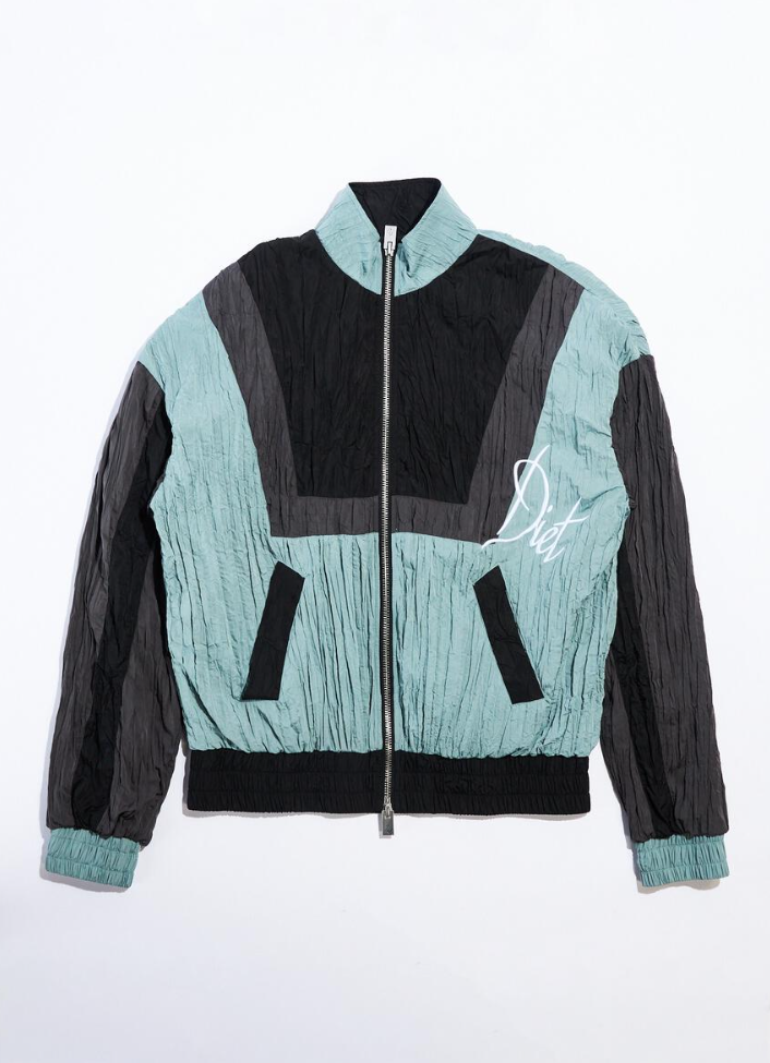 DIET STARTS MONDAY SP23 CRINKLED NYLON TRACK JACKET