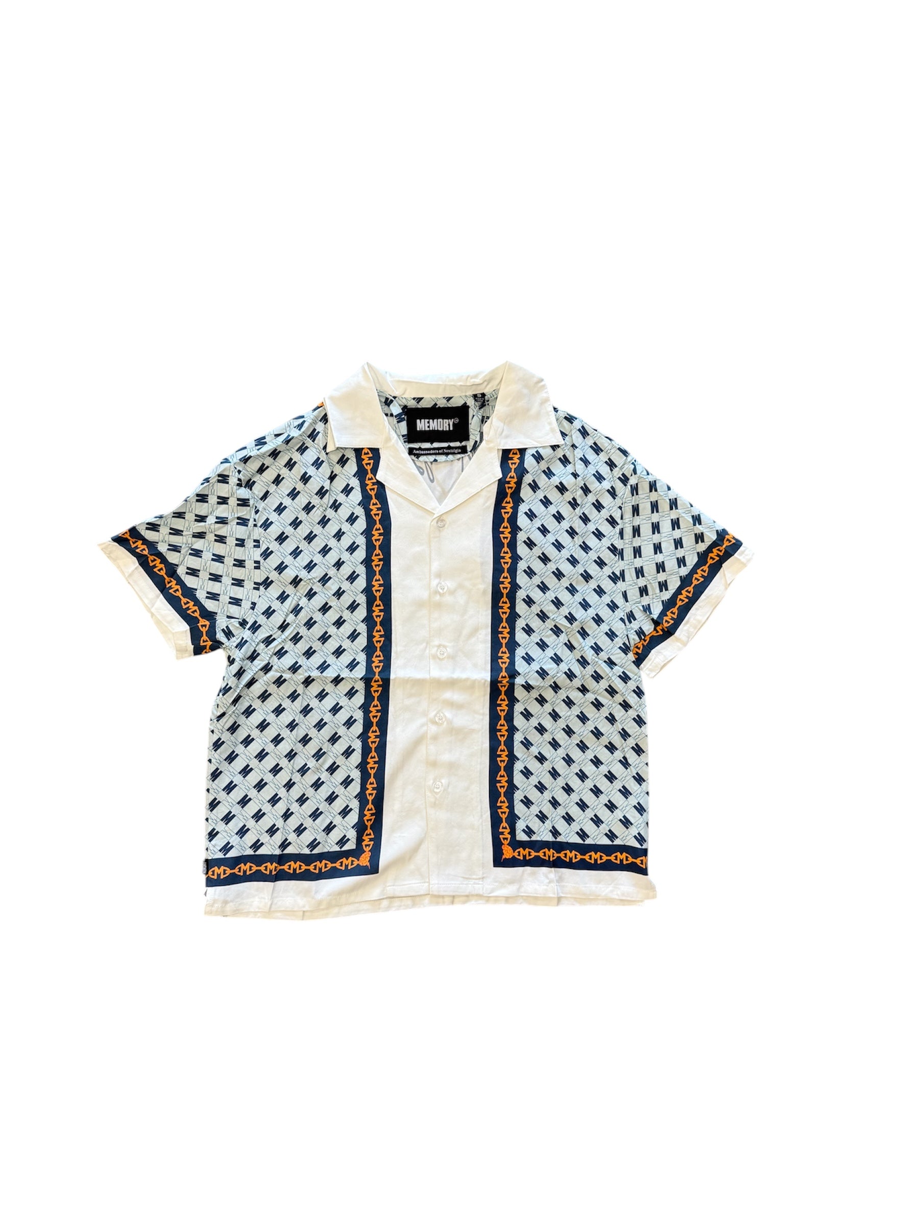 MEMORY LANE Block Chain Button Down Shirt