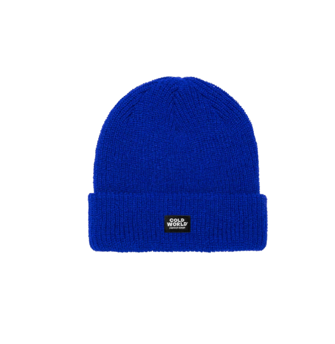 COLD WORLD FROZEN GOODS HLD22 WOVEN LABEL BEANIE