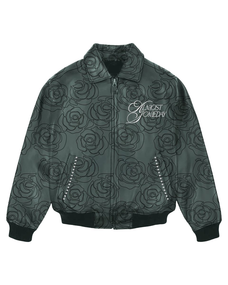 ALMOST SOMEDAY Rosette Embroidered Jacket
