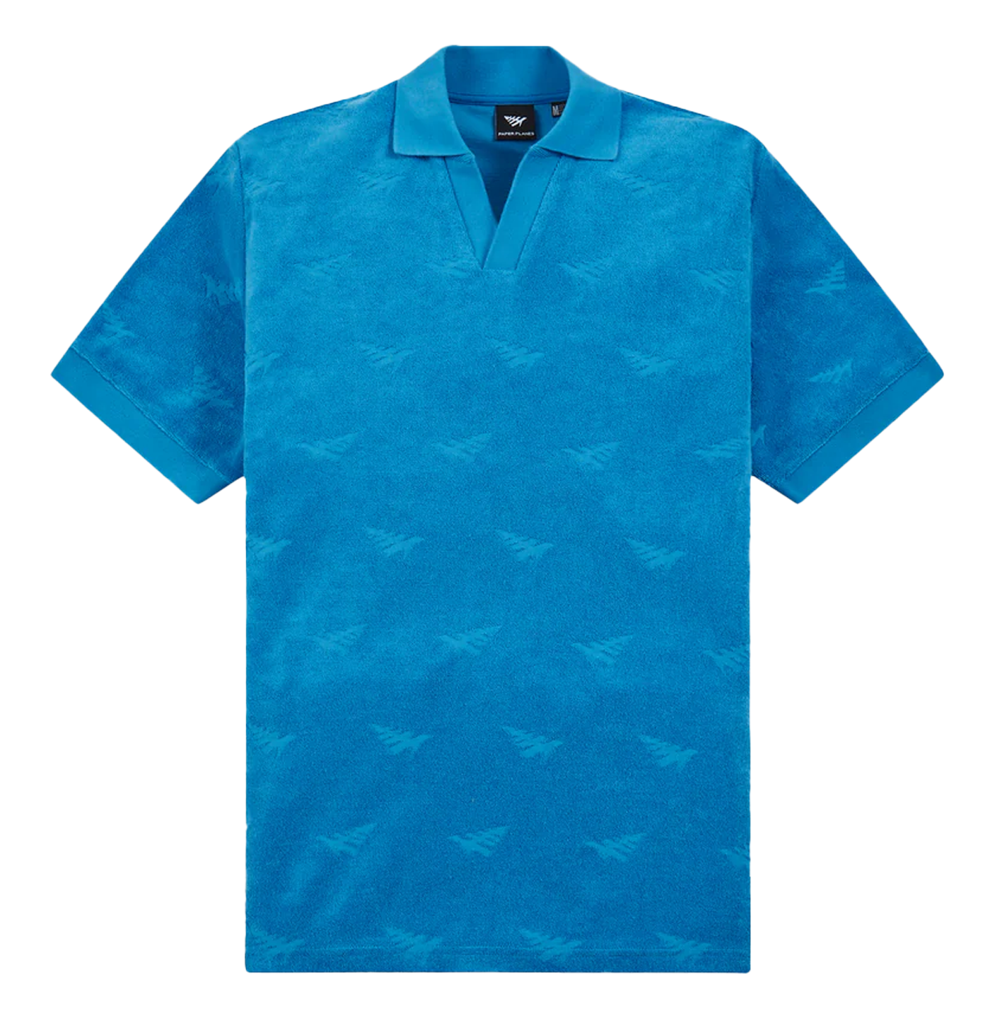 PAPER PLANES SU24 JACQUARD TERRY JOHNNY COLLAR POLO