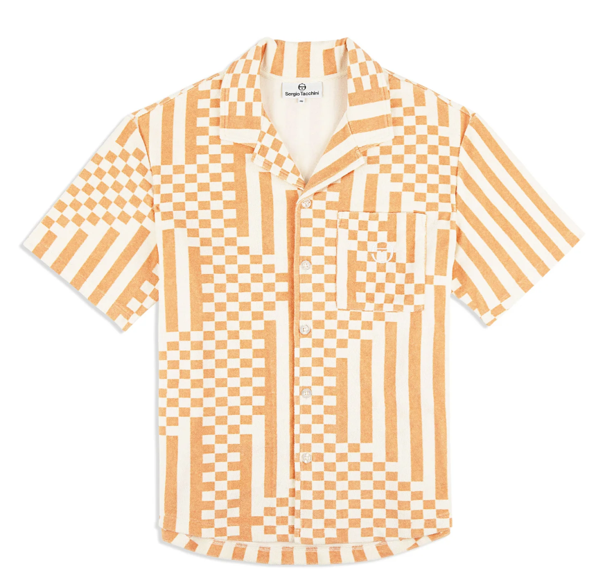 SERGIO TACCHINI PIASTRELLA TERRY CABANA SHIRT