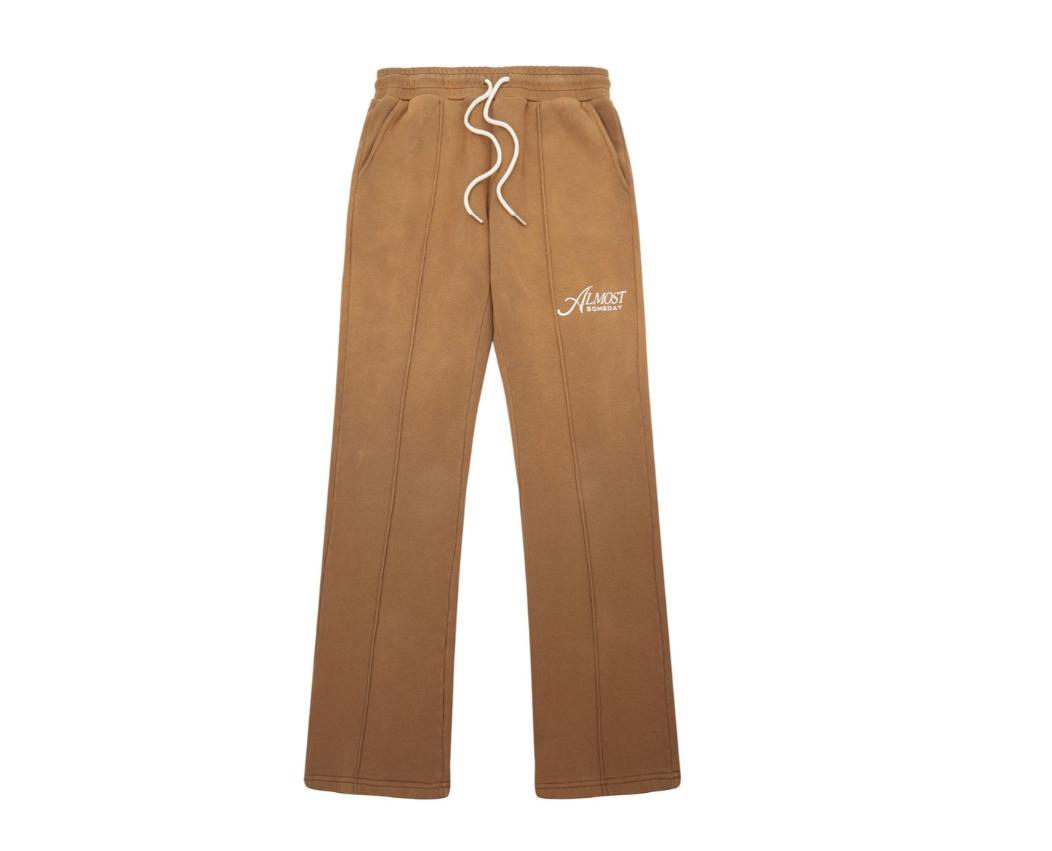 ALMOST SOMEDAY Motto Pleated Sweatpants