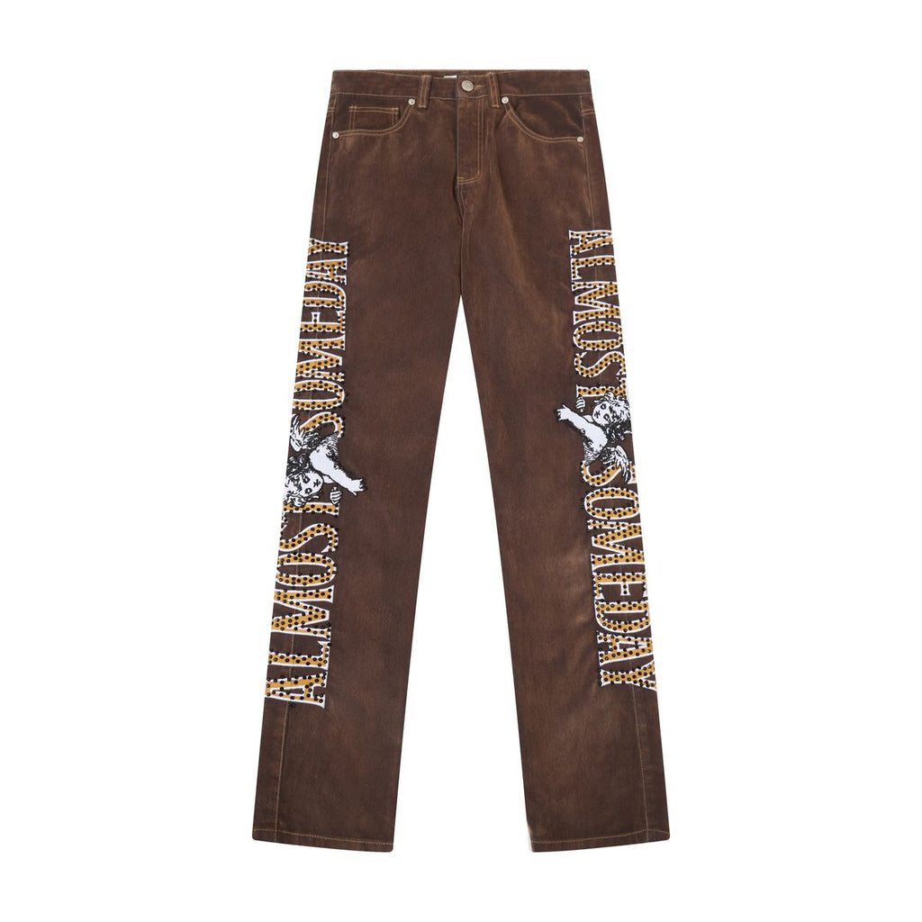 ALMOST SOMEDAY Upscale Velour Pants