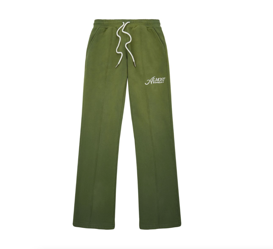 ALMOST SOMEDAY Motto Pleated Sweatpants
