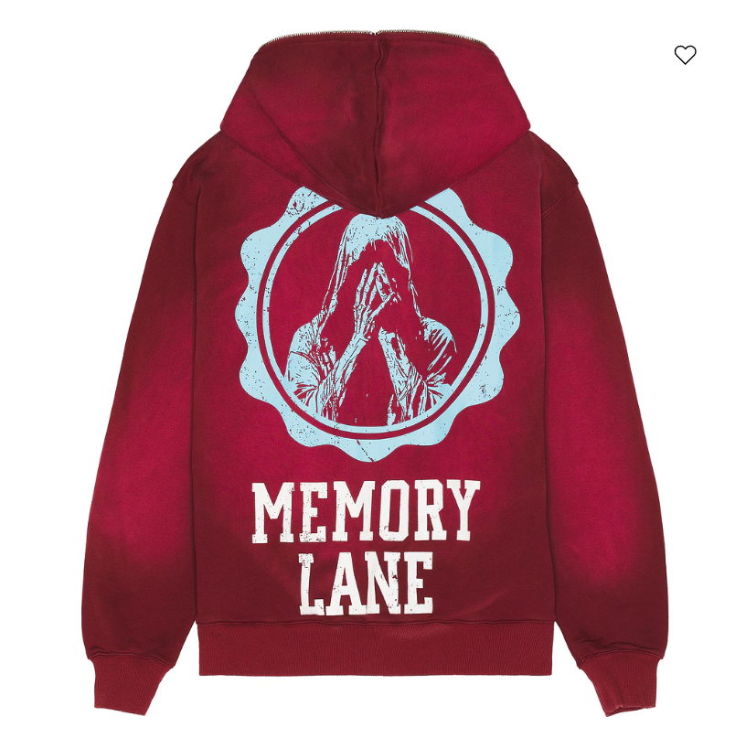 MEMORY LANE Initial Full Zip Hoodie