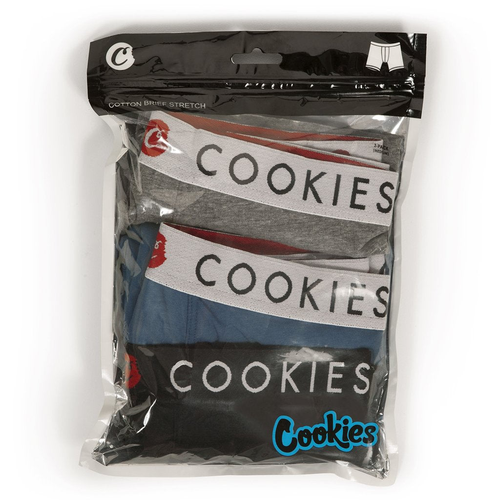 COOKIES 3 PACK SOLID BOXER BRIEFS