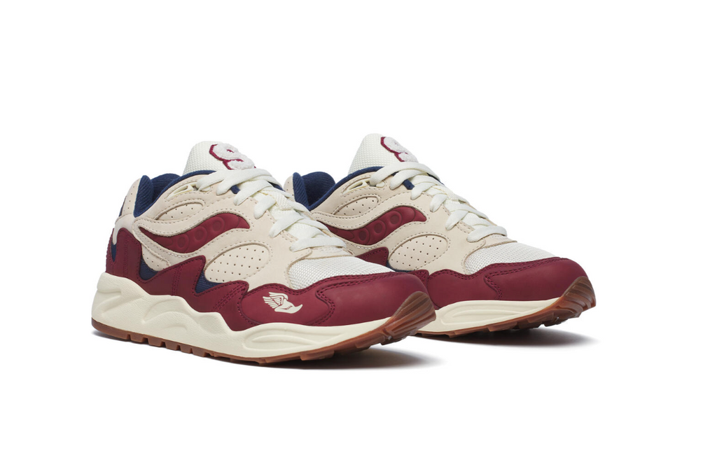 SAUCONY GRID SHADOW 2 CREAM/BURGUNDY