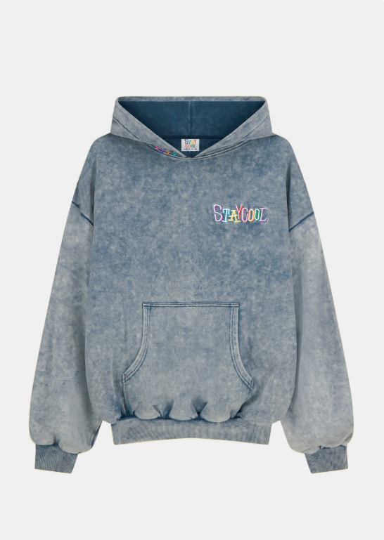 STAYCOOL Tribal Acid Wash Hoodie