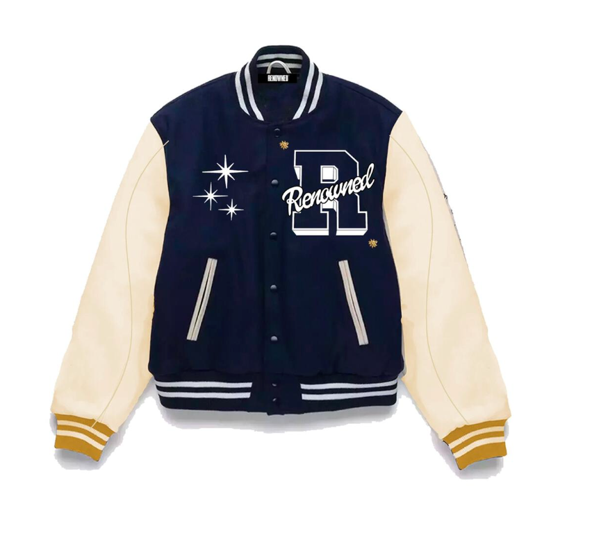 RENOWNED CRYSTAL VARSITY JACKET