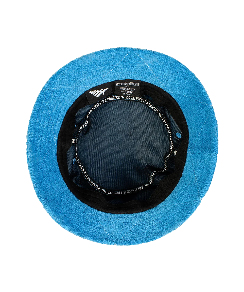 PAPER PLANES SU24 JACQUARD TERRY CLOTH BUCKET HAT