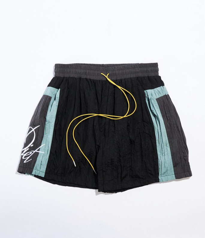 DIET STARTS MONDAY SP23 CRINKLED NYLON SHORTS