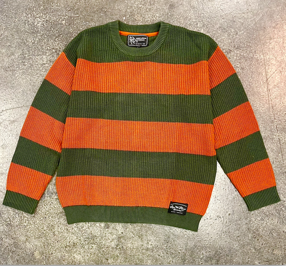 PAPER PLANES FA23 STRIPED CREWNECK