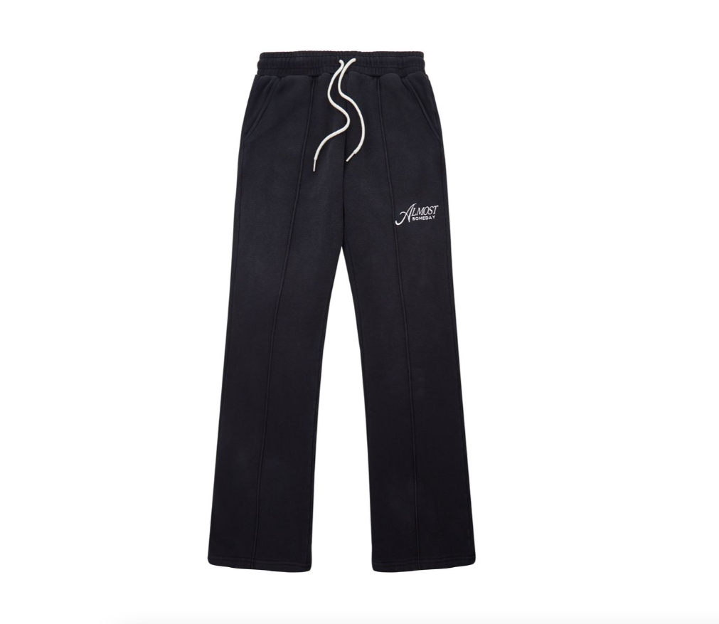 ALMOST SOMEDAY Motto Pleated Sweatpants