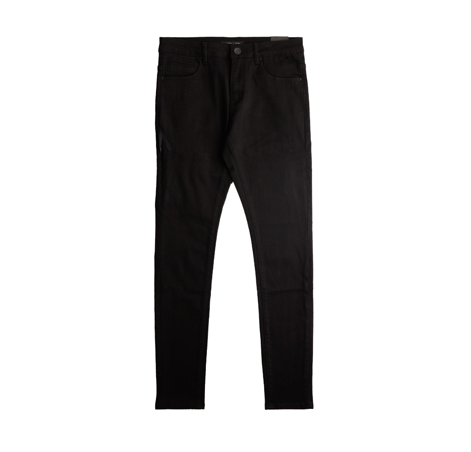 EMBELLISH DAVID SKINNY Jet Black Demin