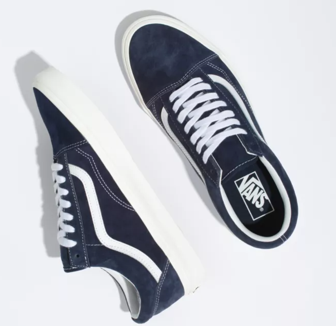 VANS FA21 PIG SUEDE NAVY/WHITE