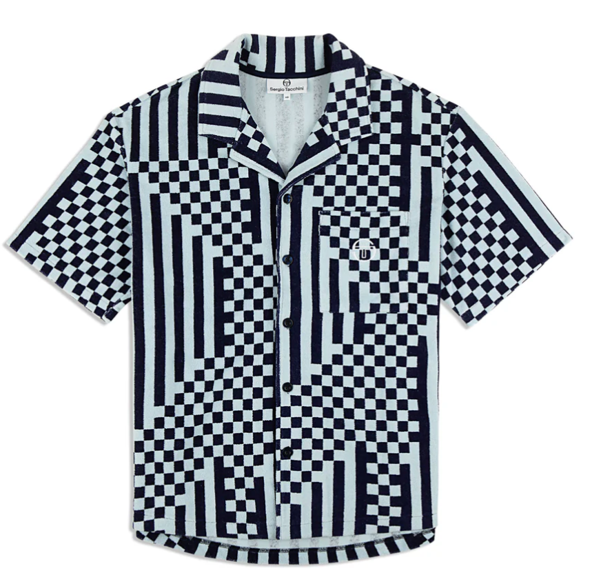 SERGIO TACCHINI PIASTRELLA TERRY CABANA SHIRT