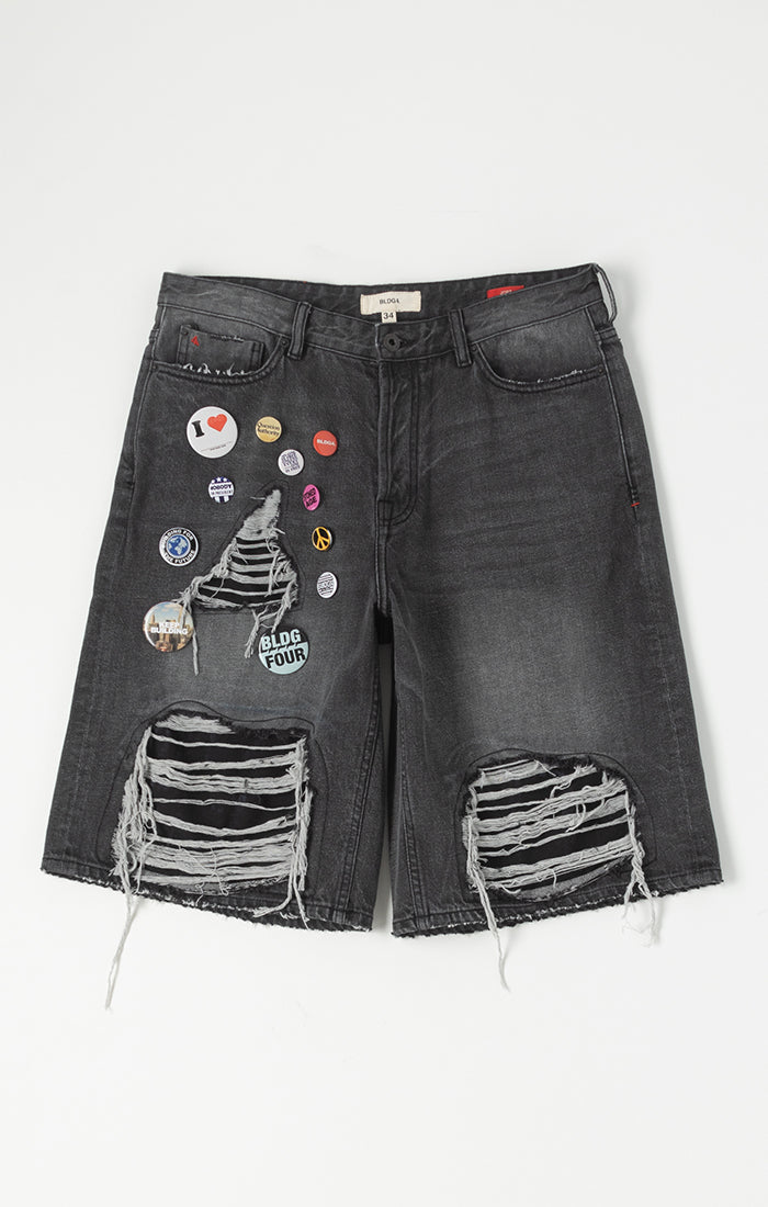 BLDG 4 Pin Boy Black Short