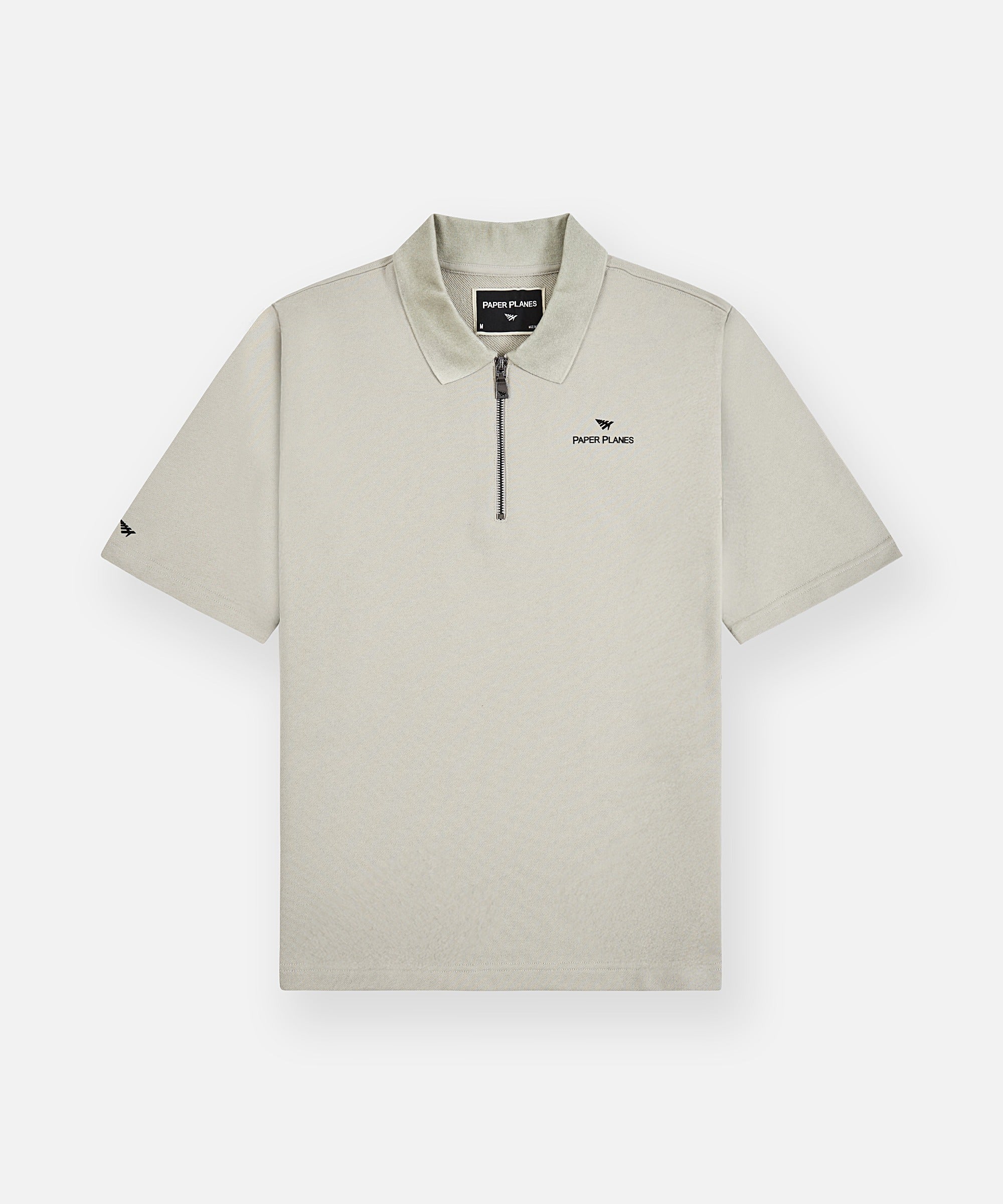 PAPER PLANES French Terry Script Weld Quarter Zip