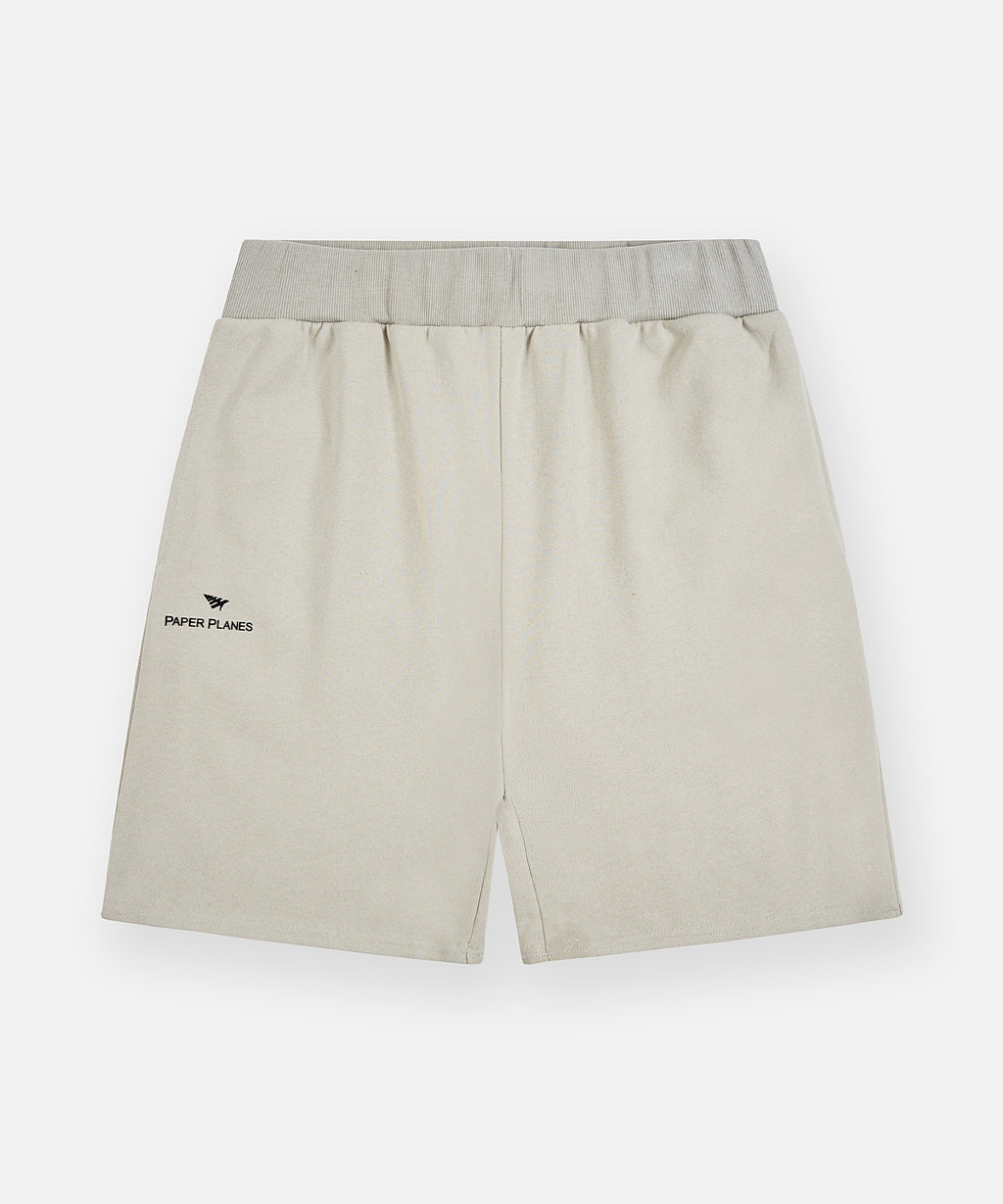 PAPER PLANES French Terry Script Weld Short Grey